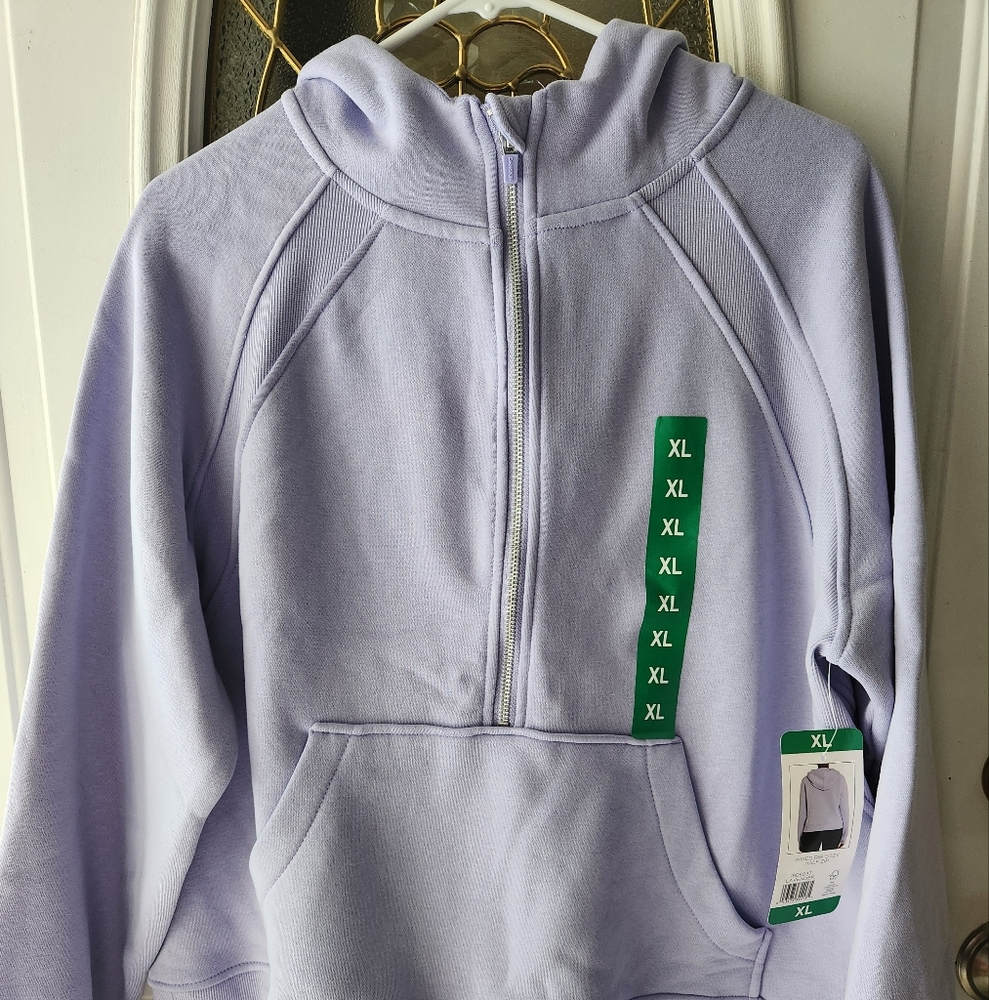 Danskin Lavender Half-Zip Hoodie